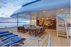 Bridge deck aft Calliope Yacht